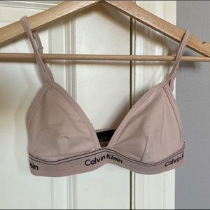 calvin klein x UO nude triangle bralette